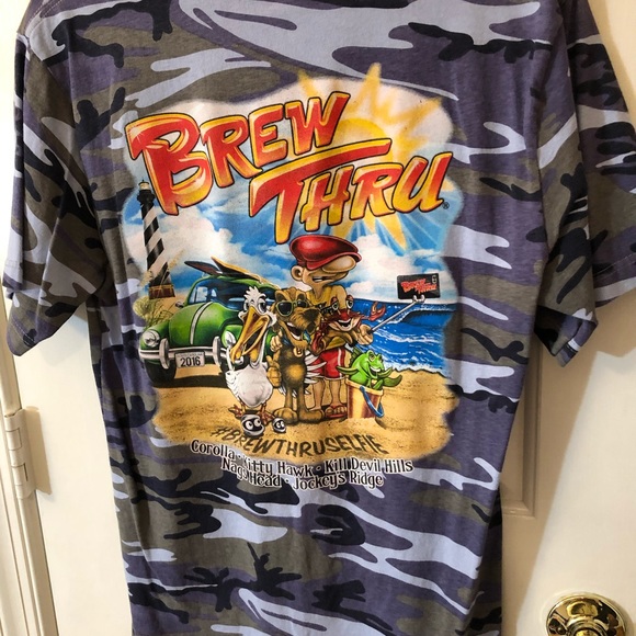 Grey Camo Brew thru tee - Picture 2 of 3